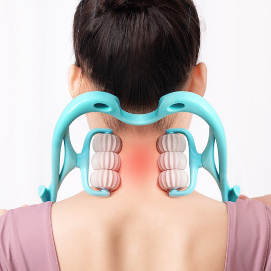 Six-wheel Neck Massager Multifunctional Manual Massage Relieve Roller Massage Tool